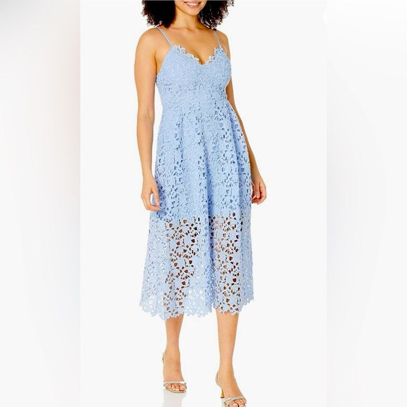 Astr Dresses & Skirts - Light blue lace dress